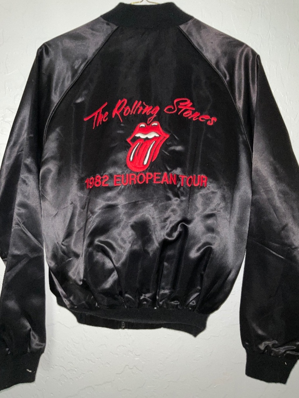 ROLLING STONES 1982 European Tour Satin Jacket
